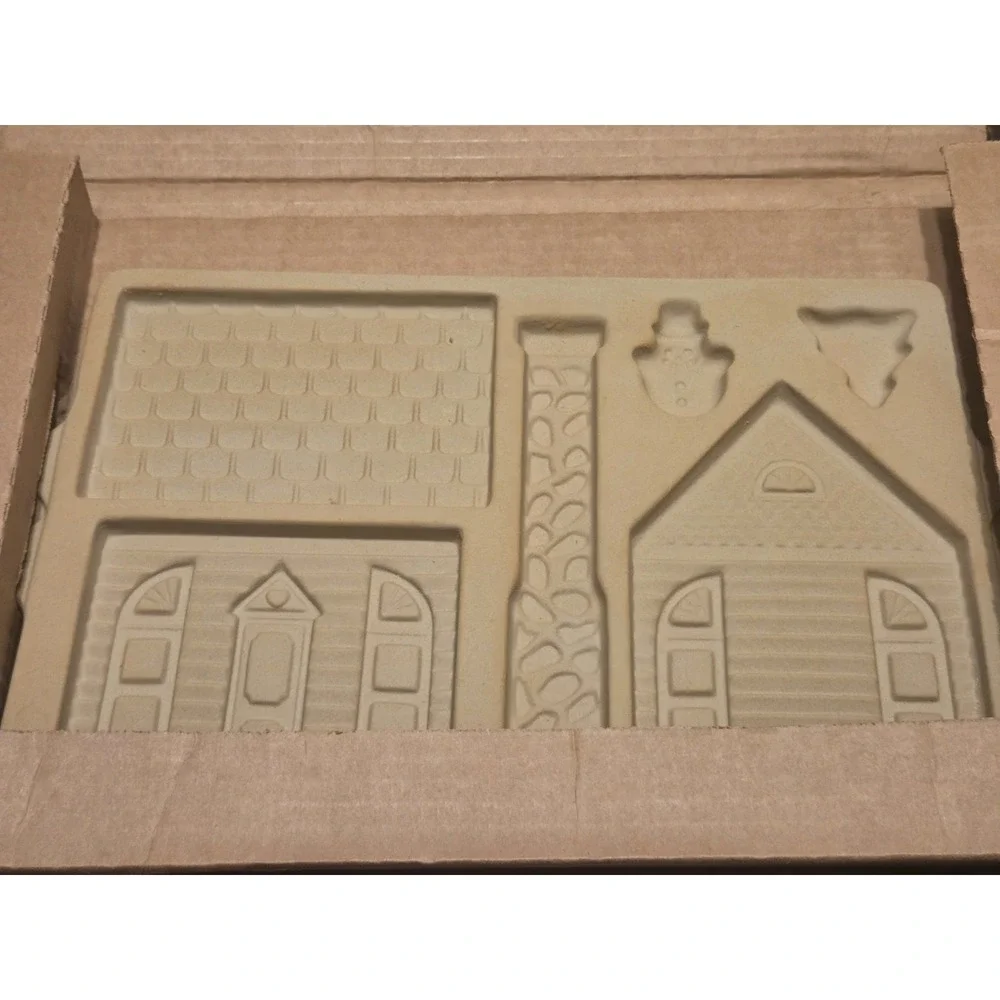 Vintage 2 Pampered Chef Gingerbread House Cookie Molds 1800 House 1805 School